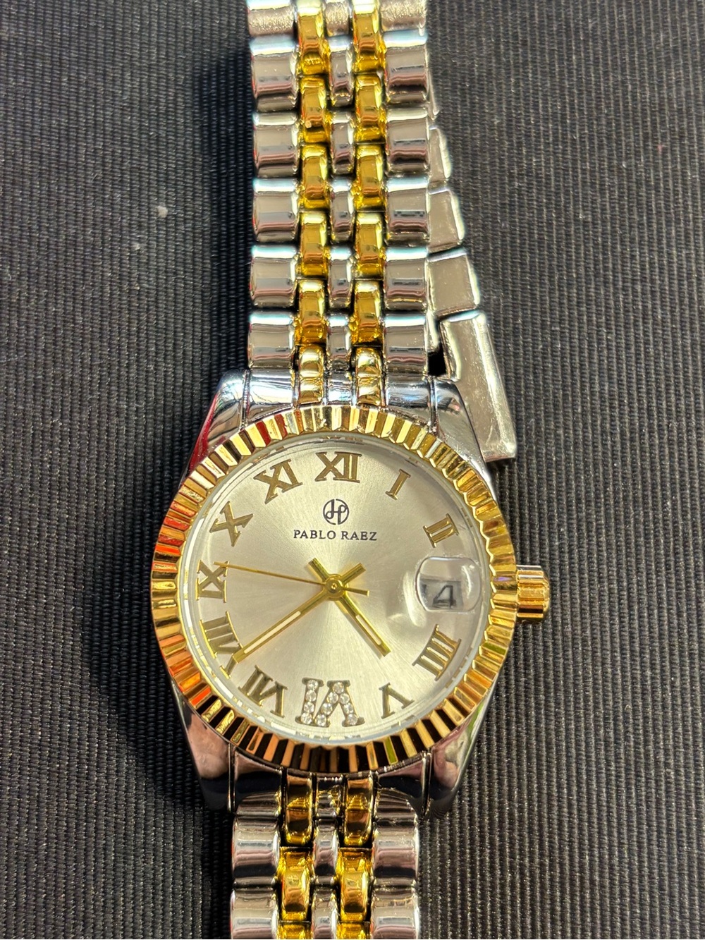Two-Tone Gold and Silver Women’s Bracelet Watch
